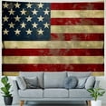 thumbnail image 4 of Orinice Flag Stripes Tapestry Wall Hanging Unique Style for Home Decor Living Room Bedroom Dorm - Graphic Art Decorations for Apartment Farmhouse 40x30inch, 4 of 6