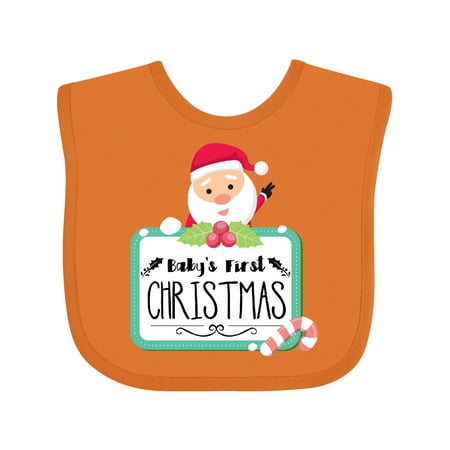 

Inktastic Baby s First Christmas Gift Baby Boy or Baby Girl Bib