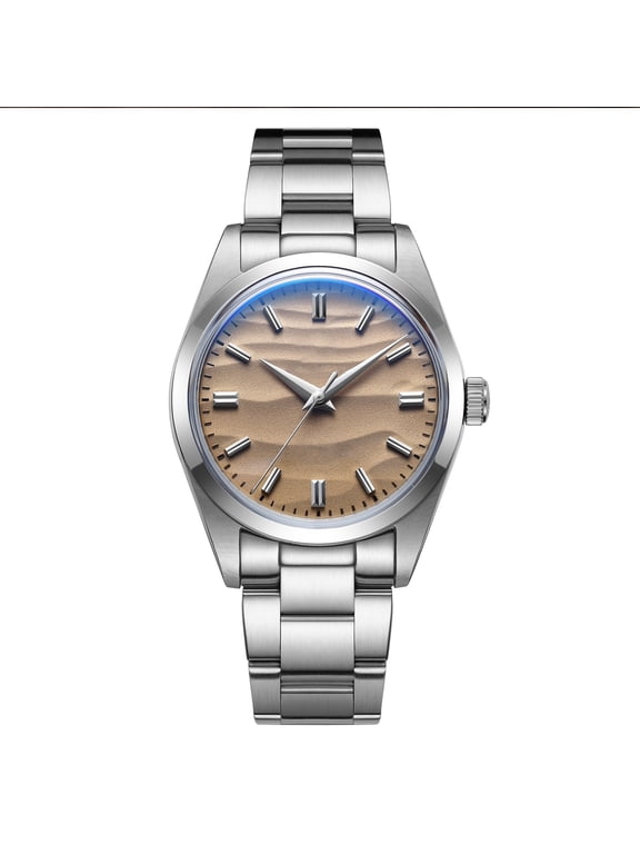 Watches for Men with Japanese VH31 Quartz Movement, 316L Stainless Steel, 100m Waterproof Dive Watches, Unisex 36mm Dress/Casual AD2030