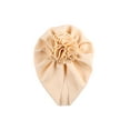 thumbnail image 2 of Wangsaura Infant Flower Hedging Cap Wild Baby Sun Flower Pleated Turban Hat, 2 of 3