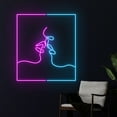 thumbnail image 3 of Handmadetneonsign Couple Kissing Neon Sign, Lovers Kissing Neon Light, Lovers Led Lights, 3 of 5