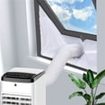 thumbnail image 3 of Zipper Screen Door Seal for Portable Air Conditioner and Tumble Dryer– Works with Every Mobile Air Conditioning-Air Exchange Guards with Zip and Adhesive Faster, 3 of 12