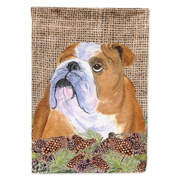 Bulldog English Flag Canvas House Size