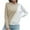 Beige, variant on Lilgiuy Women Casual Solid Hollow Out Pullover Long Sleeve Round-Neck Sweater,Beige,6(M) Winter Clothes for 2022