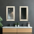thumbnail image 6 of Head West Brushed Nickel Frame Vanity Mirror with Chrome Liner - 17" x 29", 6 of 10