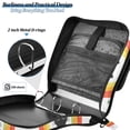 thumbnail image 4 of FORMRS Zipper Binder with Shoulder Strap 2-inch Ring 500 Sheet Capacity File Bag, Black Cat Rainbow, 4 of 5