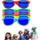 thumbnail image 1 of 6 Pieces Jumbo Sunglasses Plastic Colorful Jumbo Glasses For Beach Costume Fancy, 1 of 5