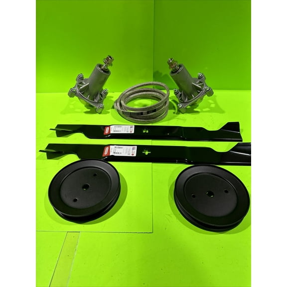 Deck Kit with 106" Belt, High Lift Blades, Spindle Pulleys, and Spindles for Husqvarna YTH2246TDR YTH22V46 YTH18K46 YTH22V46XLS