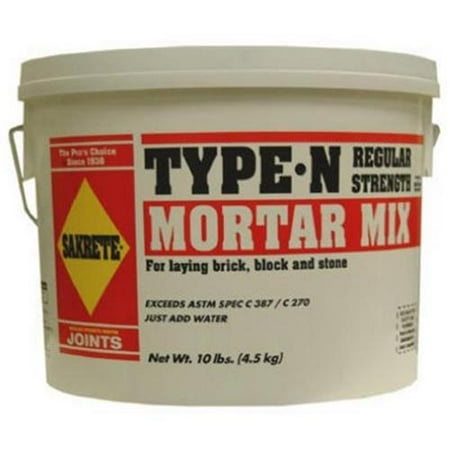 TEXAS INDUSTRIES #5124 10LB Sakrete Mortar Mix (Best Mortar Mix For Pointing)