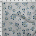 thumbnail image 3 of oneOone Georgette Viscose Light Gray Fabric Floral & Geometric Quilting Supplies Print Sewing Fabric By The Yard 42 Inch Wide, 3 of 4