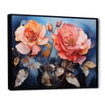 thumbnail image 2 of Designart "Opulent Coral Rose Display" Roses Floater Framed Wall Art Prints, 2 of 5