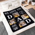 thumbnail image 4 of Custom Blanket with Photos Personalized Text Blankets for Adult Customized for Dad Mom Soft Fleece Throw Blanket Mother's Day Anniversary Valentine 10 Photos A Blankets, 4 of 5