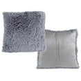 thumbnail image 7 of Somerset Home Faux Fur Pillow for Adult– Square Covers & Inserts (Gray/2-piece), 7 of 7