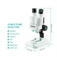 thumbnail image 2 of 20X/40X Binocular Stereo Microscope PCB Solder Mobile Phone Repair Tool, 2 of 5