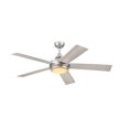 thumbnail image 4 of Harbor Breeze Seaholme Brushed Nickel 52-in Indoor/Outdoor Ceiling Fan (5-Blade), 4 of 6