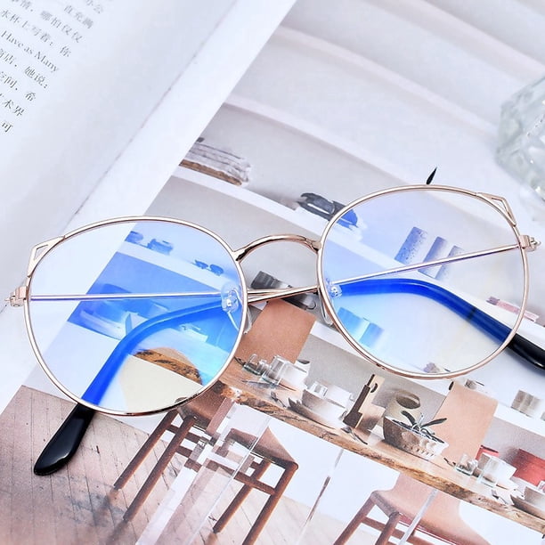 Gafas De Ojo De Gato Super Lindas Anti-Luz Azul Radiación Pantalla Moda Marco Ordenador Lectura Ojos