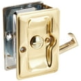 thumbnail image 2 of Deltana SDLA325U3/26 Heavy Duty Pocket Lock; Adjustable; 3-1/4" x 2 1/4" Privacy; Bright Brass By Bright Chrome Finish, 2 of 2
