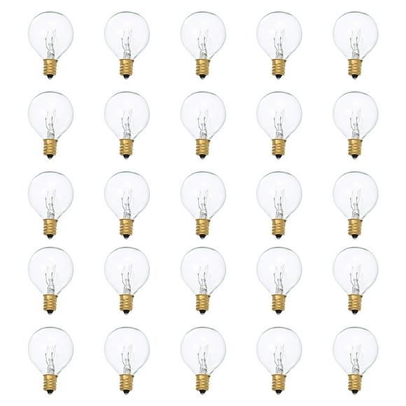 G40 Bombillas de repuesto G40 Lámpara de bombilla de tungsteno 7W 220-240V Bombilla de globo transpa Tomshoo Bombilla