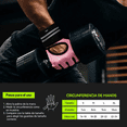 thumbnail image 5 of "Guantes Para Gym Pesas Deportivos Muñequeras Mujer Y Hombre Talla XL Lab.G, Rosa  ", 5 of 5