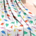 thumbnail image 3 of Colorful Cartoon Dinosaurs Bright Shapes Pattern Blanket,Comfortable Soft Lamb Wool Throw Blanket,All Season,Warm Lightweight Blankets for Sofa Bed Couch Living Room Chair,30"x40", 3 of 4