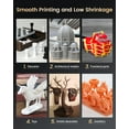 thumbnail image 4 of SUNLU 14K ABS-Like 3D Printer Resin 3000G, Superior Precision, for Detail Printing Miniatures, Smooth Matte Surface, Suit for Most LCD Printer, 405nm, 4 of 9