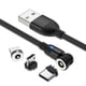 thumbnail image 2 of Cable de carga con succión magnética giratoria de 540 grados, cable de datos con succión magnética redonda, cable de succión magnética para juegos móviles con flexión tres en uno, 2 of 3