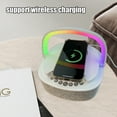 thumbnail image 5 of YUNAFFT Wireless Charging Bluetooth Speaker With White Noise Timed Alarm Clock Card Insertion Bluetooth Small Speaker Light, 5 of 6