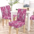 thumbnail image 5 of ZHANZZK Pattern with Flowers and Skulls Stretch Chair Cover Protector Seat Slipcover for Dining Room Hotel Wedding Party Set of 6, 5 of 6