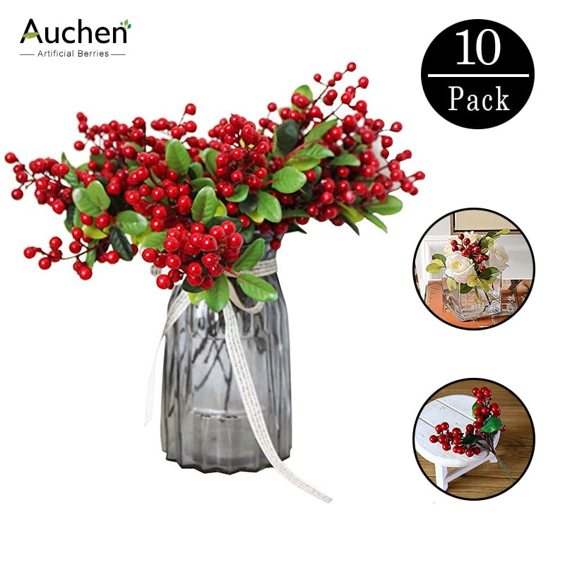 Artificial Flowers California Berries Blueberry Fake Fruit for Home Hotel Decor 