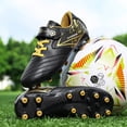 thumbnail image 4 of WAYUTE Boys Sneakers Cleats with Detachable Studs for Youth Training Lightweight Football Athletic Shoes Casual School Wear, 4 of 5