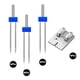 thumbnail image 1 of Agujas Gemelas Aguja Doble Máquina De Estiramiento Doble Ajuste Para Prensatelas De 9 Ranuras 3 Tamaños 2/3/4 Mm 18 Uds Eigraketly HA022941-00, 1 of 7