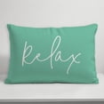 thumbnail image 4 of Creative Products Relax Thin Script Mint 14x20 Indoor / Outdoor Pillow, 4 of 8