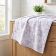 thumbnail image 6 of Unique Bargains Soft Absorbent Cotton Floral Print Washcloths Grey 4pk, 6 of 7