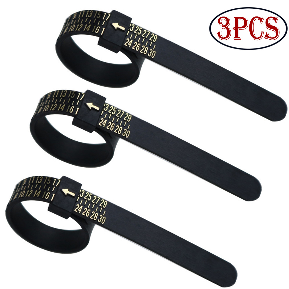 Dicasser 3 Pieces Ring Sizer Measuring Tool Ring Size Measurement Tools