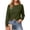 Army Green, variant on Womens Long Sleeve T Shirts Fashion Front Crossover Casual Blouses Comfy Crewneck Solid Fall Clothes Going Out Tops Red L