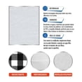 thumbnail image 2 of Mantel de Mesa Mainstays Mantel Rectangular de vinil afelpado  diseño Cuadro negro 1.40 mt x 1.70 mt, 2 of 4