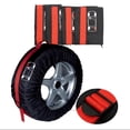 thumbnail image 7 of QILTON 4pcs Car Spare Tire Cover Case Auto Wheel Tire Storage Bags Dust-proof Waterproof Styling Vehicle Accessory Protector Tyre Tyre, 7 of 7