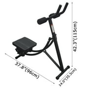 Techtongda Abs Abdominal Exercise Machine Ab Crunch Coaster Fitness Body Muscle Workout