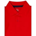 thumbnail image 3 of Wonder Nation Toddler Boys School Uniform Long Sleeve Pique Polo Shirt, 2-Pack, Sizes 2T - 5T, 3 of 3