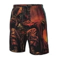 thumbnail image 4 of Pofeuu Dark Skull King Throne Prin Men's Swim Trunks Quick Dry Bathing Suit Swimming Board Shorts Mesh Lining Beach Swimwear-X-Large, 4 of 6