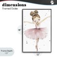 thumbnail image 4 of Stupell Industries Cottage Pointe Princess in Pink Tutu Black Framed Giclee Art, 12 x 18, by Creative Studio, 4 of 8