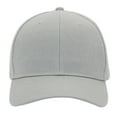 thumbnail image 2 of Light Grey velcro closure unisex casual baseball cap, 2 of 7