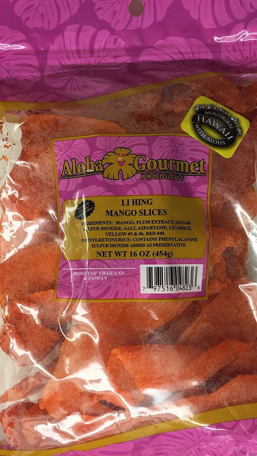 Aloha Gourmet Li Hing Mango Slices, 16 Oz.