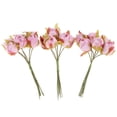thumbnail image 3 of 60 piezas de flores de seda artificiales de camelia, ramo de novia, decoración floral para bodas, hogar y jardín, fiestas. Rosado, 3 of 9