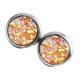 thumbnail image 1 of sweethay Pendientes Pendientes de aro de acero inoxidable Gotas para los oídos Galvanoplastia fina Incrustaciones de diamantes de imitación Ropa, zapatos y accesorios Miscelánea Naranja, 1 of 6