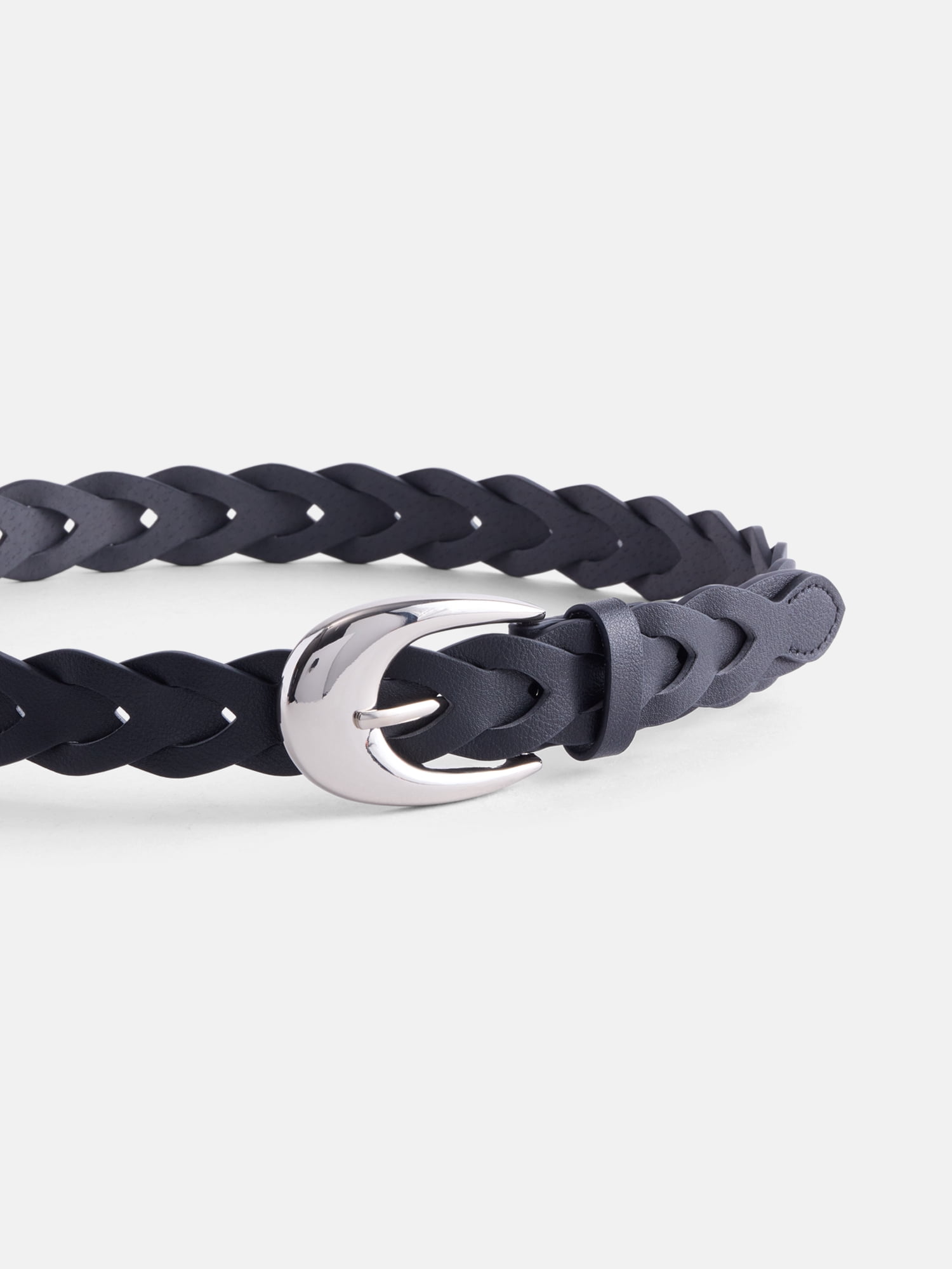 Scenario Women's Twisted Braid Belt, Black