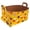 Multicolor 2, variant on Vintage Rose and Daisy Storage Basket Collapsible Storage Bin, PU Foldable Basket Convenient Box Storage Organizer with Handles for Shelves Office Bedroom Closet Nursery Toys Laundry