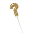 thumbnail image 2 of 6.38 Inch Gold Question Mark Birthday Candles Cake Toppers for Bday Party Wedding Anniversary Decorations (Gold，4Pcs), 2 of 8