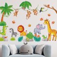 thumbnail image 2 of Juego de pegatinas de pared JAMW animales de la selva para niños, 2 of 5