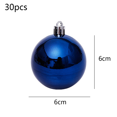 thumbnail image 2 of Adornos de bolas de Navidad, 30 piezas de bolas de árbol decorativas de Navidad inastillables para decoraciones festivas de bodas Ormromra CPB-SSW214-3, 2 of 5